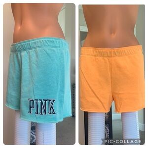 NWT- 2 piece VS PINK shorts bundle.